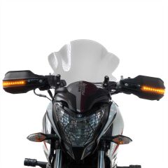 GP Kompozit Bajaj Dominar 250 / 400 2017-2024 Uyumlu Led Sinyalli Elcik Koruma Siyah